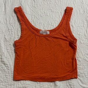 Koy Resort Orange  Crop Tank size Xs